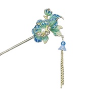 Chinese Style Peony Flower Hairpin New Chinese Style High-End Hairpin Chinese Style Hanfu Pan Hairpi