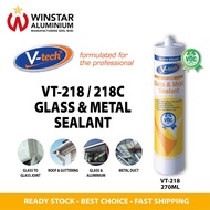 VT-218 Glass & Metal Sealant (CLEAR/ BLACK/ WHITE)