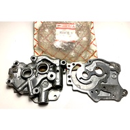 Genuine Mitsubishi 4G54 G54B Engine Oil Pump Body & Cover NOS MD060518
