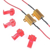 2 Set Load Resistor 25W 50W Aluminum Shell Power Resistor 5ohm 6ohm 8ohm 10ohm 24ohm 50ohm 100ohm fo