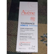 (ExpDate:11/26) 5ml Trial Pack Avene Tolerance Hydra-10 Hydrating fluid  and Cleanser Set