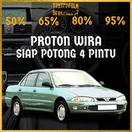 Proton Wira 4 Pintu Siap Potong Tinted Kereta / Proton Wira 4 Door Precut Car Tinted / Tinted Wira /