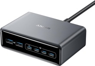 Anker Prime Charger 200W 6-Port GaN Charging Station USB-C PD Fast Charging Desktop Charger Compatib
