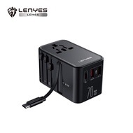 Charger LENYES LCH-66 70W GAN + International Charger Adapter Dual Port USB + Type C Fast Charging