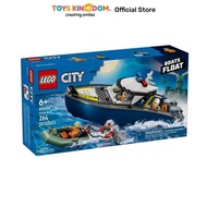 Toys Kingdom Lego City Police Boat Chase Set 264 Pcs 60456 - Mix Kids Toy Toys Block Bricks Set Buil