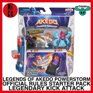 LEGENDS OF AKEDO POWERSTORM OFFICIAL RULES STARTER PACK LEGENDARY KICK ATTACK MOOSE TOYS