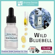 Aroma Sense 15ml Wild Bluebell Scent | Pure Therapeutic Grade Essential Oil (Bottle with glass eye d