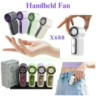 Portable Hand Fan X688 Mini Turbo Fan Mini Handheld Fan Kipas Mini Sejuk Turbo Kuat Angin