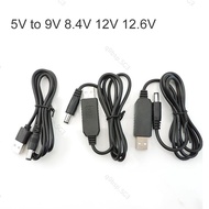 DC 5.5X2.1mm female 5V USB type a male 9V 8.4V 12V 12.6V Step UP Adapter Cable Module Power Boost wire  SG9B3