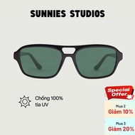 SUNNIES STUDIOS - Bern Ink Pond Square Frame Sunglasses - 60324RP-3-3