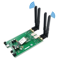 M.2 NGFF 3G/4G/5G Module B Key to USB3.0 Network Adapter Riser Board Dual SIM Card Slot DC / TYPE-C 