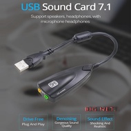 USB Sound Card 5HV Virtual 7.1 Channel Converter Adapter/ USB TO AUDIO SOUND 5HV