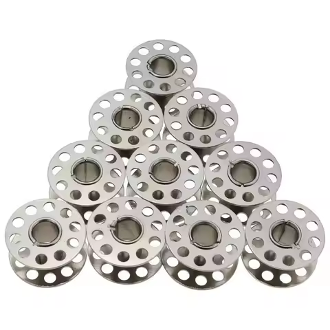 12/24PCs Sewing Machine Bobbins Durable Metal Spool Thread Bobbins Fit Brother Sewing Machine Univer