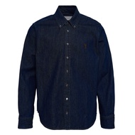 AMI PARIS Men's Contrasted AMI De Coeur Shirt 600079330BLU