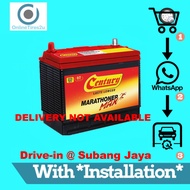 Century Car Battery - 55D23L (75D23L) (With Installation)