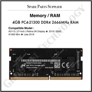 4GB/8GB 21300 DDR4 2666/2667 MHz Memory / RAM Upgrade for A2115 27-inch Retina 5K 2019 2020 A1993 Mi