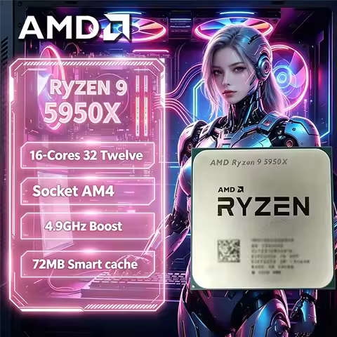 2026 New AMD R9 5950X Ryzen 9 5950X New 16-Core 3.4 GHz Socket AM4 105W Socket AM4 but without coole