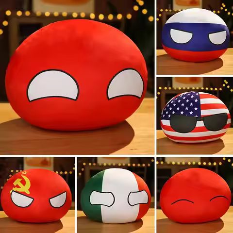 30cm Countryball Plush Toys Kawaii Stuffed Pillow Polandball East Germany Canada Italy Switzerland K