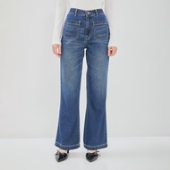DUST Medium Blue Sailor Jeans Flare Pants (D.39165) Flare Jeans