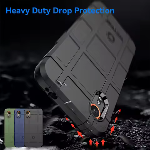 For Samsung Galaxy XCover7 Case Samsung Galaxy XCover7 Cover Shockproof Armor Rubber Anti-Slip Phone