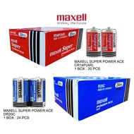 Maxell Super Power Ace Size C [1Box - 20Pcs]/Size D [1Box - 24Pcs] Battery - 100% Original Maxell/Lo