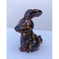 Natural Crystal Crushed Stone christmas deer Yellow tiger eye christmas deer tiger eye christmas dee