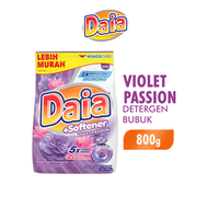DAIA Detergen Bubuk + Softener Violet Passion 800gr