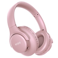 [Direct Japan] Wireless Headphones KVIDIO Bluetooth 5.0 55 Hours Playback Headphones 40mm HD Driver Unit Over-Ear Headphones Built-in Microphone Headphones Wired Wireless Dual Sound Insulation Sealed Hands-free Calling Bluetooth Headphones Black (Pink)