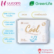 UUcare Singapore Cool Tech Daytime Cooling Sanitary Napkin Combo 24cm Sanitary Pad Pads for Women Pa