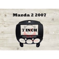 Frame tape head unit 2din Mazda 2 2007 2010 up