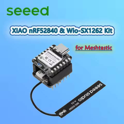 Seeed XIAO nRF52840 & Wio-SX1262 Kit for Meshtastic, LoRa 862-930MHz,Microcontroller Bluetooth, Inte