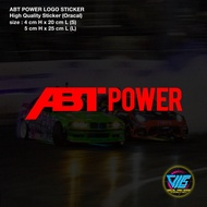[ ABT POWER ]  Logo Sticker / Decal (High Quality Sticker)
