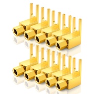 HiFi Banana Plug to Spade Adapter - Vintage Speaker Amplifier connectors/Banana Plug Adaptor (10-Pac