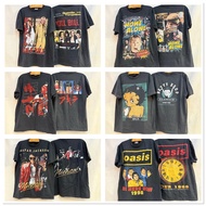 Vintage Shirt Band Bleached Cloth Mat Rock