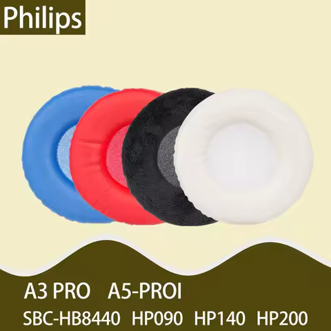 Velour Earpads for Philips A3 PRO Headphones A5 PROI Ear Cushions SBC-HB8440 HP090 HP140 HP200 Heads