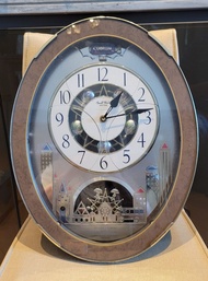 日本麗聲鐘RHYTHM Small World 掛牆多首音樂動感時鐘