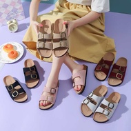 SHUTA women casual Sandals two strap canvas buckled slippers Sandal for Woman