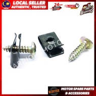 [1 PCS/1 BIJI] M4 SCREW & CLIP BODY SCREW DAN CLIP COVERSET SCREW FOR LC135/SRL110/NOUVO LC/EGOS M4 