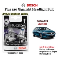 Untuk Proton S70~Sepasang 3400K 12V Bosch Plus 120 Gigalight H7 Mentol Lampu Rendah Depan Kereta (Ku