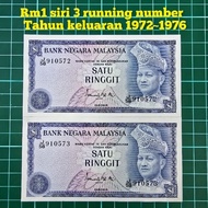 (A156) rm1 siri 3 duit kertas lama duit syiling lama barang antik barang lama mata wang lama kedai d