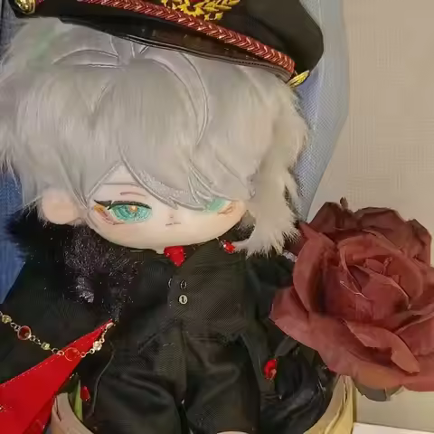 20cm Genshin Impact Alhaitham Cotton Dolls Anime Peripheral Stuffed Plush Dress-up Puppet with Costu