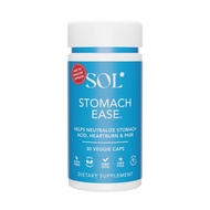 Stomach Ease Supplement with Turmeric - Neutralizes Stomach Acid, Aids Digestion, Eases Heartburn - 