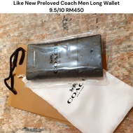 Preloved Coaxh Men Long Wallet