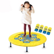 【Gift included】 Trampoline Pop Pit Minions Child Indoor Foldable Load Capacity 70kg