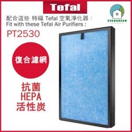 EVERGREEN.. - 適用於 特福 Tefal PT2530 空氣清新機 淨化器 備用過濾器套件替換用