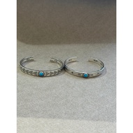 GOROS Bracelet 925 Silver Adjustable Turquoise Inlaid Bracelet 0370