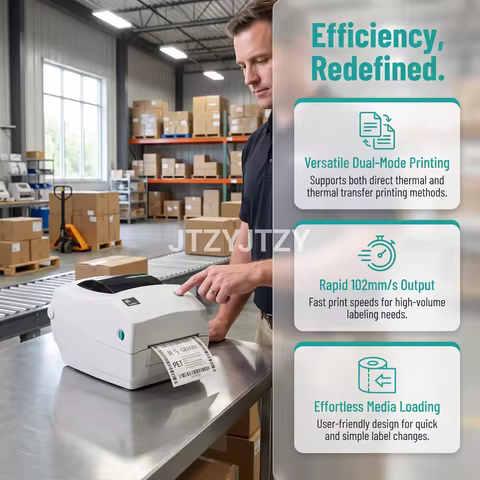 Zebra GK888t Thermal Transfer Thermal Desktop Printer 203dpi Label Printing Barcode Printing + Free 