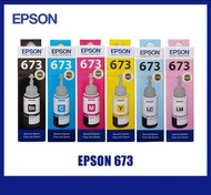 1 SET TINTA EPSON 673 Original For Epson L805 L810 L850 L1300 L1800
