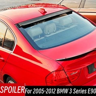 For BMW 3 Series E90 318i 320i 325i M3 2005-2012 Bodykit Car Black Carbon Rear Window Roof Spoiler W