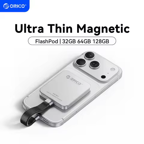ORICO Mini Magnetic External SSD FlashPod for iPhone 17 16 15 Pro/Max 150MB/s Portable Solid State 3